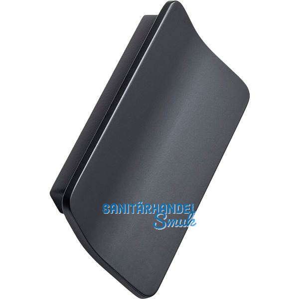 Griff Leaf LA 64 mm, Breite 85 mm, Zinkdruckguss schwarz matt