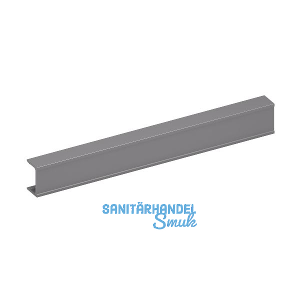 Bremsklappenhalter KIARO Abdeckprofil, Aluminium grau