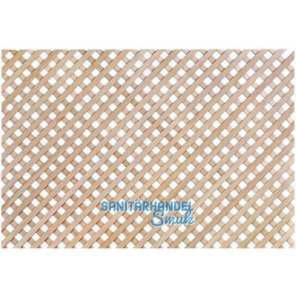 Holzgitter ganze Tafel, diagonal, 1230 x 600 mm, Fichte