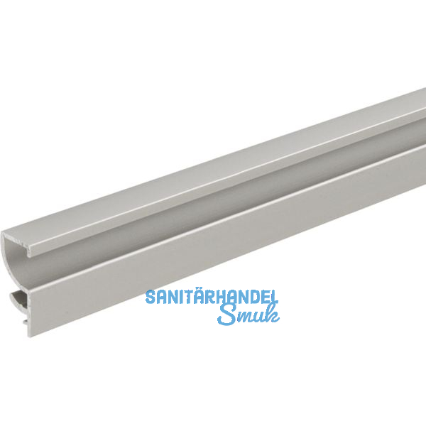 ALUMIS Sockelsystem Sockelblende oben 5000 mm Edelstahl-Effekt