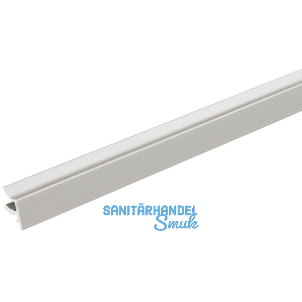 ALUMIS Sockelsystem L�ftungslamellen 5000 mm Edelstahl-Effekt