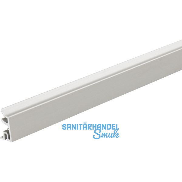 ALUMIS Sockelsystem Sockelblenden unten 5000 mm Edelstahl-Effekt