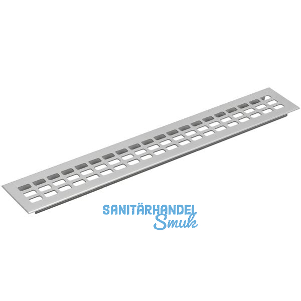 L�ftungsgitter 400 x 100 mm Aluminium natur eloxiert
