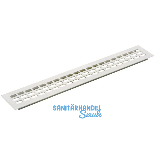 L�ftungsgitter 800 x 100 mm Aluminium wei� beschichtet