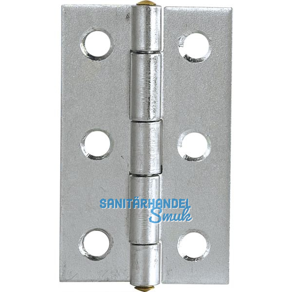 POHL Scharnier DIN 7954 A schmal 50 x 31 mm, Stahl verzinkt