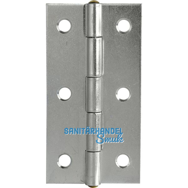 POHL Scharnier DIN 7954 A schmal 80 x 41 mm, Stahl verzinkt