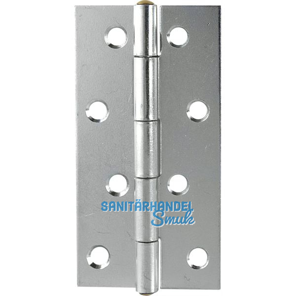 POHL Scharnier DIN 7954 A schmal 100 x 52 mm, Stahl verzinkt