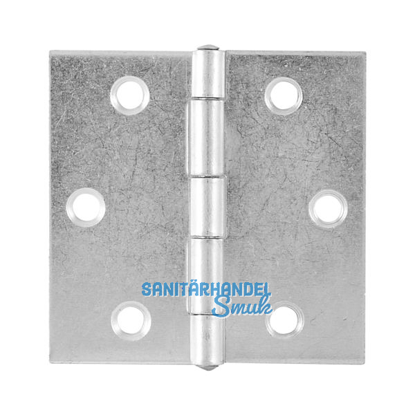 POHL Scharnier DIN 7954 C quadratisch 70 x 70 mm,Stahl verzinkt