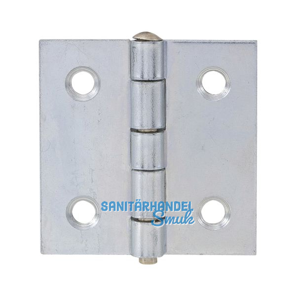 POHL Scharnier quadratisch Stift lose 50 x 50 mm, Stahl verzinkt