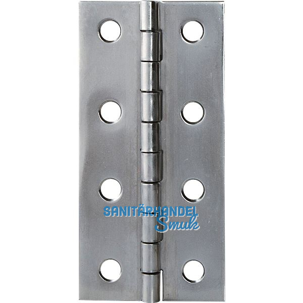 Scharnier DIN 7954 A schmal 100 x 52 mm, Edelstahl