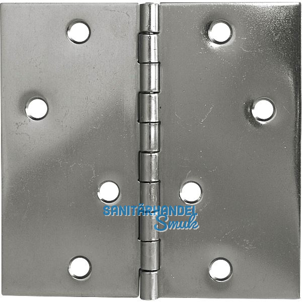 Scharnier DIN 7954 C quadratisch 100 x 100 mm Edelstahl