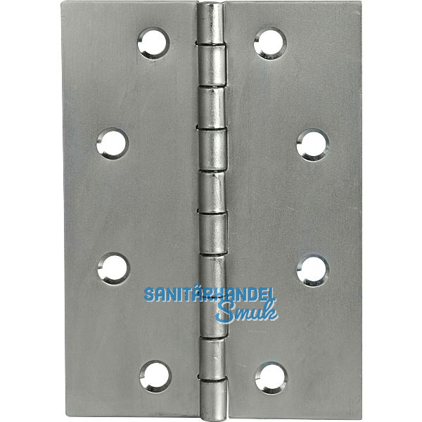 Scharnier DIN 7954 B halbbreit 100 x 72 mm, Edelstahl