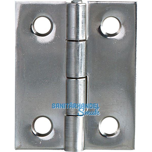 Scharnier DIN 7954 B halbbreit 30 x 26 mm, Stahl verzinkt