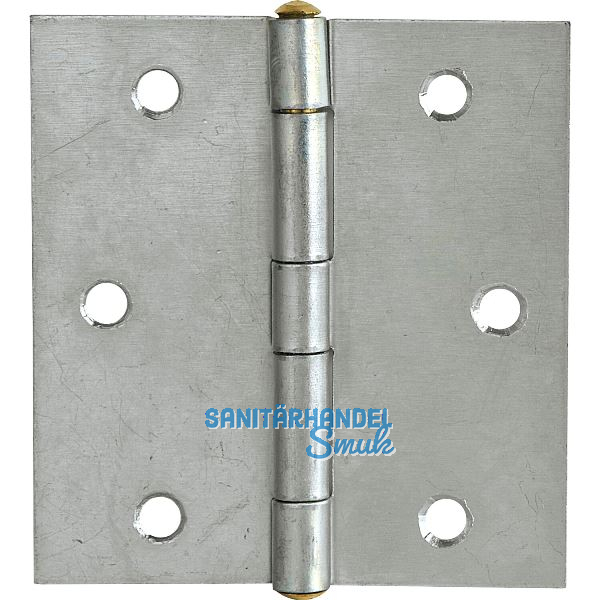 Scharnier DIN 7954 B halbbreit 70 x 51 mm, Stahl verzinkt