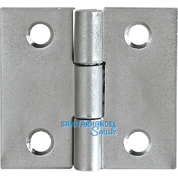 Scharnier DIN 7954 C quadratisch 25 x 25 mm Stahl verzinkt