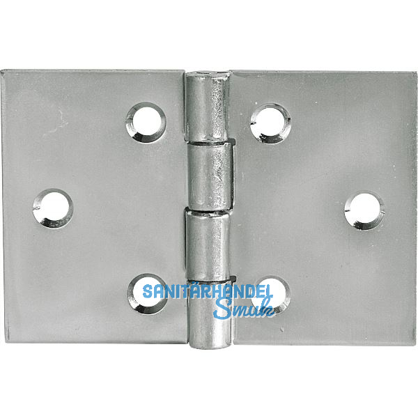 Scharnier DIN 7954 D breit 50 x 75 mm, Stahl verzinkt