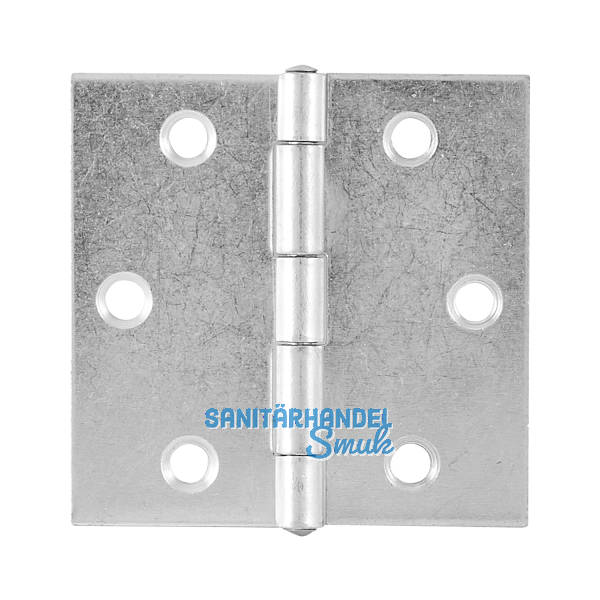 Scharnier DIN 7954 C quadratisch 90 x 90 mm Stahl verzinkt