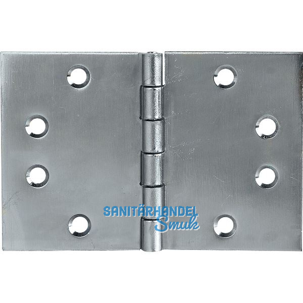 Scharnier DIN 7954 D breit 100 x 145 mm, Stahl verzinkt