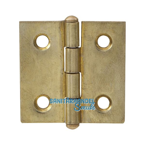 METALURGIA Knopfscharnier - leichte Ausf�hrung 40 x 35 mm, Messing poliert