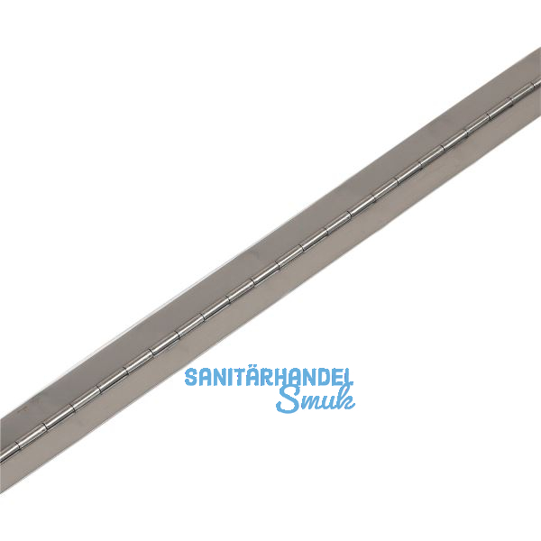 Stangenscharnier ungebohrt 3500 x 50 mm, Edelstahl 1.4301