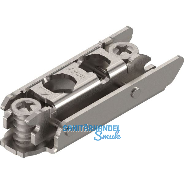 BLUM CLIP Exzenter Montageplatte gerade, Stahl, Systemschraube, Distanz 3 mm