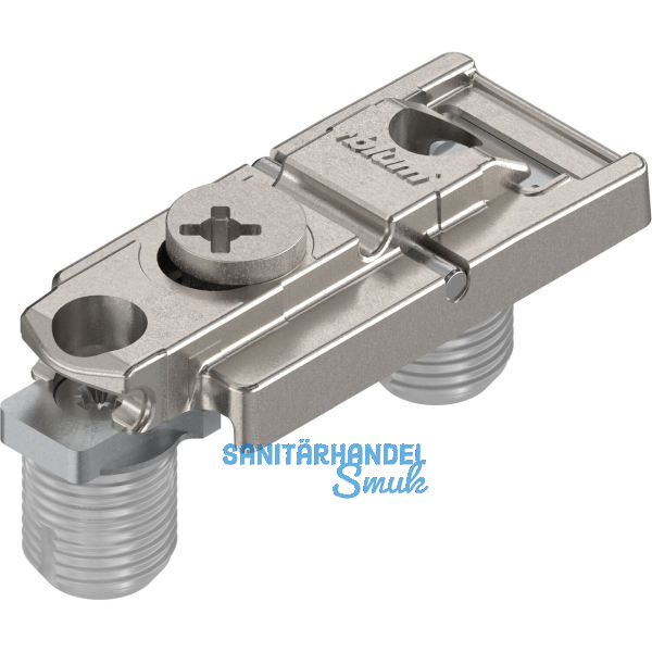 BLUM CLIP Exzenter Montageplatte gerade, Zink, Einpressen, Distanz 0 mm