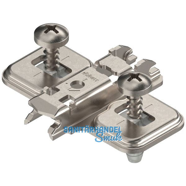 BLUM CLIP Kreuzmontageplatte, Stahl, EXPANDO, Distanz 0 mm