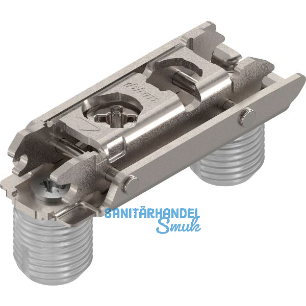 BLUM CLIP Exzenter Montageplatte gerade, Stahl, Einpressen, Distanz 0 mm