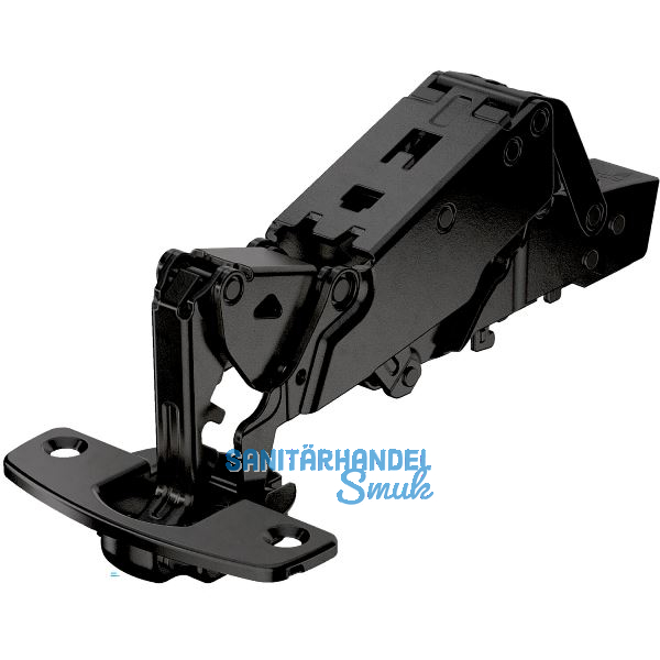 HETTICH SENSYS 8657i TH52 Null-Einsprungscharnier aufliegend ged. �W165� schwarz