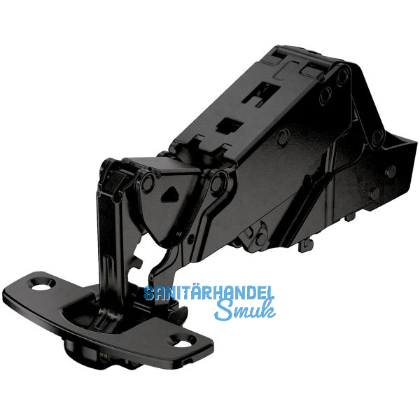 HETTICH SENSYS 8687 TH52 Null-Einsprungscharnier halbaufliegend �W 165� schwarz