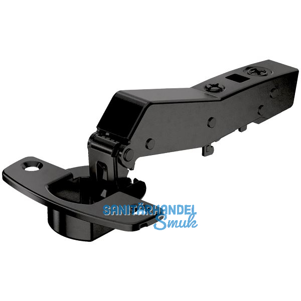HETTICH SENSYS 8639i TH52 Winkelscharnier 45� aufliegend ged�mpft �W 95� schwarz