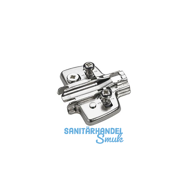 HETTICH Exzenter Kreuzmontageplatte Mittelseite, Systemschraube, Distanz 3 mm