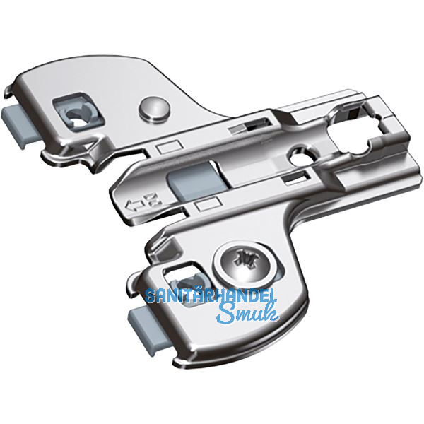 HETTICH Face Frame Exzenter Stollenmontageplatte, Schrauben, Distanz 0 mm