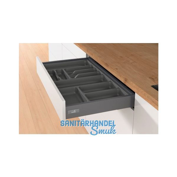 HETTICH OrgaTray 440 Besteckeinsatz T 380 - 440/Nennbreite 550 mm Anthrazit
