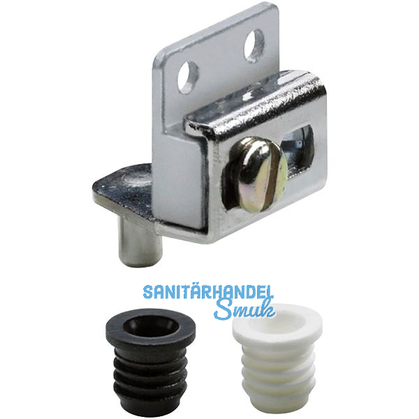 HETTICH Zapfenband, �W 140�, Stahl vernickelt, Zink roh, Kunststoff wei�/schwarz