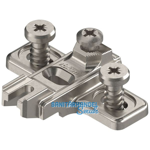 BLUM MODUL Kreuzmontageplatte f�r Stollenkonstruktion,Systemschraube,Distanz 3mm