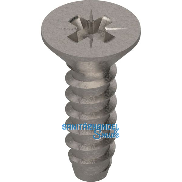 BLUM Befestigungsschraube Senkkopf, 3,5x12 mm, PZ, Stahl vernickelt