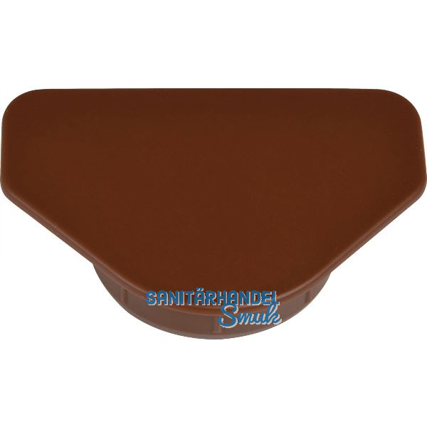 HENKE Scharniertopf Abdeckkappe mit Abdeckfl�che � 35 mm, Kunststoff dunkelbraun