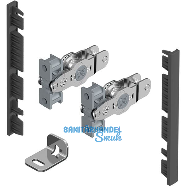 HETTICH AvanTech YOU Frontverbinder Zarge Innenfrontprofil H 101 anthrazit