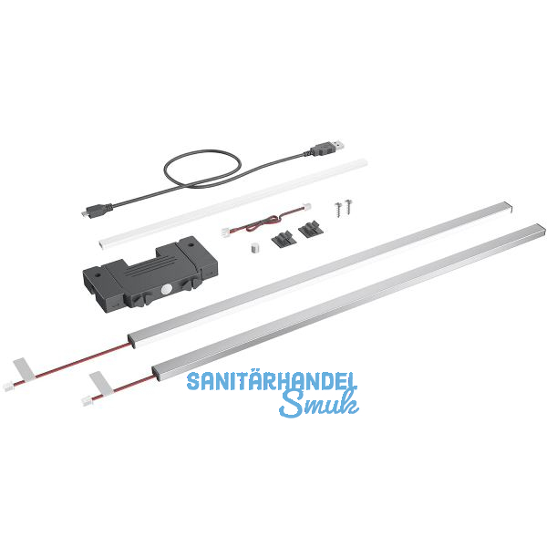 HETTICH AvanTech YOU Illumination Designprofil 270, Edelstahl Optik