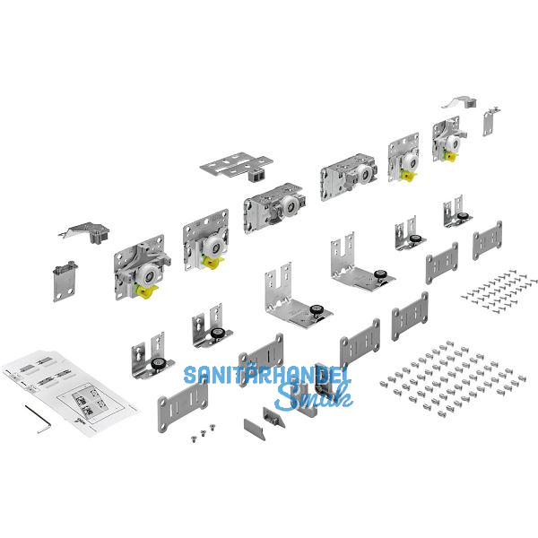 HETTICH TopLine L Schiebet�rbeschlag-Set 1350 x 2600, 3-t�rig 10-16 mm