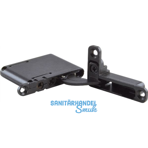 ANKOR DS-19/27 Einlass-Scharnier rechts unten/links oben mit Push, titanf�rbig