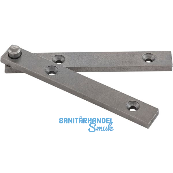 SCH�SSWENDER Zapfenband ohne Anschlag, 80x10x3 mm, Stahl blank