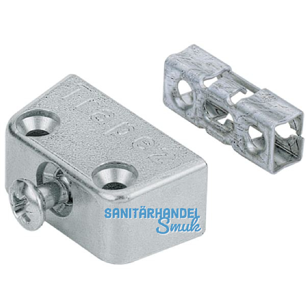 HETTICH Verbindungsbeschlag Trapez TZ 4 STD Zink vernickelt