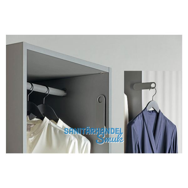 HETTICH Kleiderb�gelhalter, klappbar, anthrazit, Tragkraft 5 kg