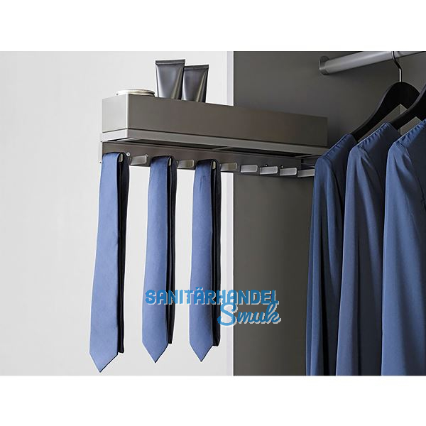 HETTICH Krawattenhalter ausziehbar Stahl anthrazit