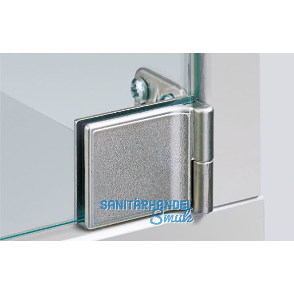 HETTICH Glast�rscharnier ET 5150 Set, Glas bis 6,3 mm; 40x30 mm, Zink vern. matt