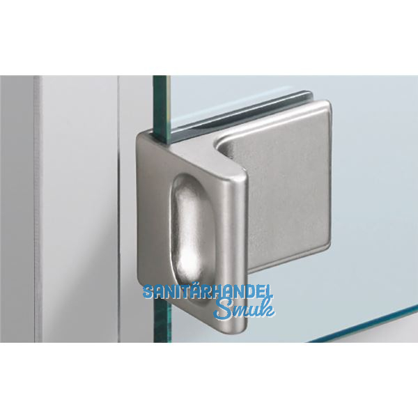 HETTICH Glast�rgriff ET 5150, Glas bis 6,3 mm; 40x30 mm, Zink vern. matt