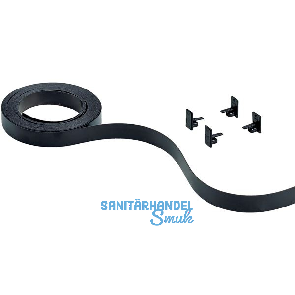 HETTICH SlideLine M Farbset zu vorlaufendem Laufprofil 25mm schwarz, 4000 mm