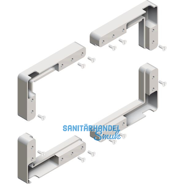 CINETTO Eckteile zu Aluminium Glasrahmenprofil ANKOR 19/27